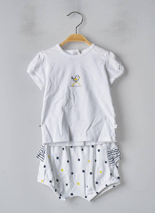 Ensemble haut/bas blanc ABSORBA pour enfant