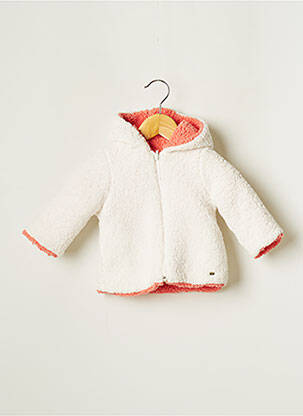 Polaire ecru 3 POMMES fille