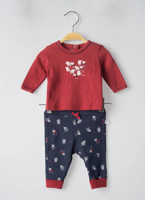 Ensemble haut/bas rouge ABSORBA pour enfant