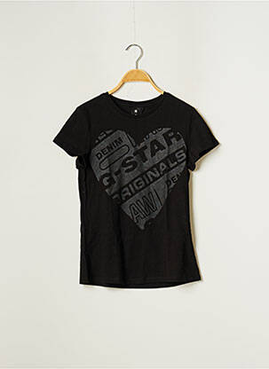 T-shirt noir G STAR fille