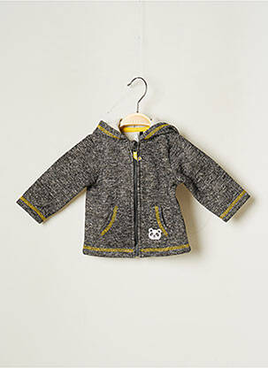 Gilet manches longues gris 3 POMMES garçon