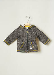Gilet manches longues gris 3 POMMES garcon