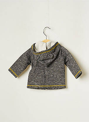 Gilet manches longues gris 3 POMMES garçon