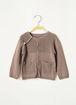 Gilet manches longues taupe ABSORBA enfant