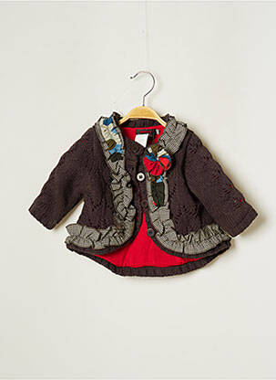 Manteau long beige CATIMINI fille