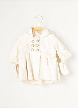 Manteau long ecru CATIMINI fille