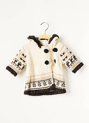 Manteau long ecru CATIMINI fille