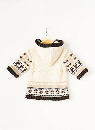 Manteau long ecru CATIMINI fille