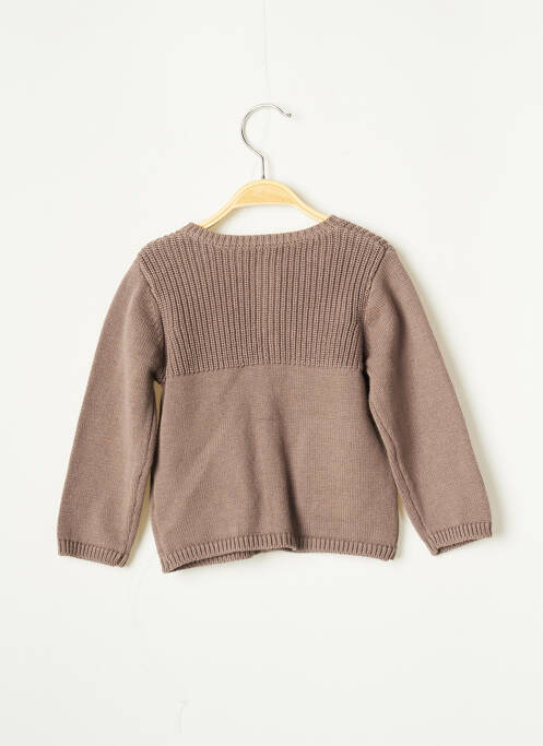 Gilet manches longues taupe ABSORBA pour enfant