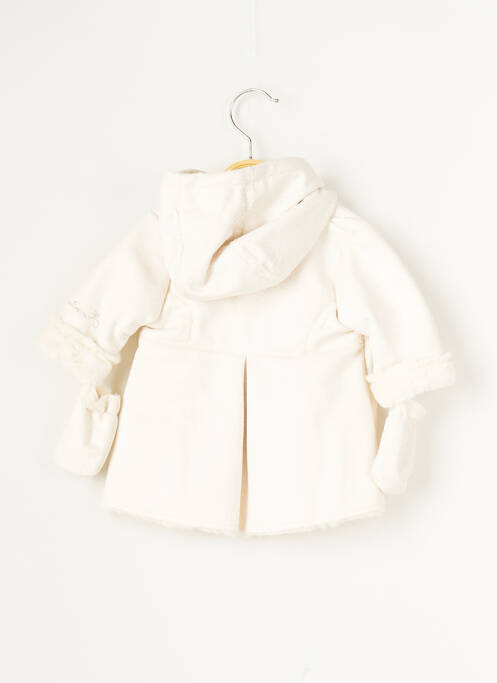 Manteau long ecru CATIMINI pour fille