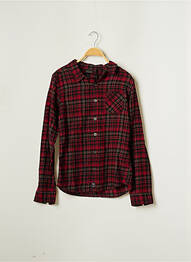 Chemise manches longues bordeaux BECKARO garcon