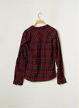 Chemise manches longues bordeaux BECKARO garcon