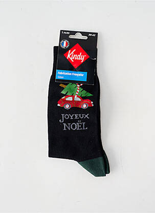 Chaussettes noir KINDY homme