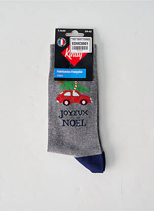 Chaussettes gris KINDY homme