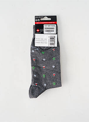 Chaussettes gris KINDY homme