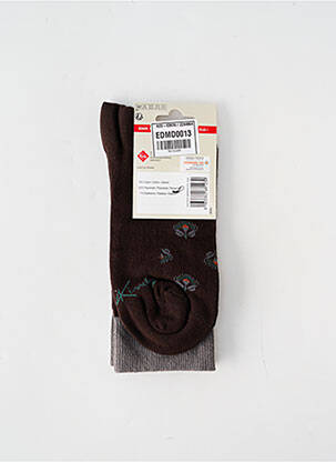 Chaussettes marron KINDY homme
