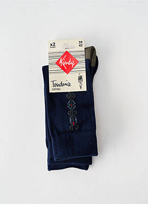 Chaussettes bleu marine KINDY homme
