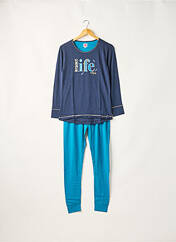 Pyjama bleu marine KINDY pour femme seconde vue