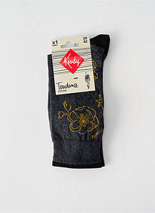 Chaussettes gris KINDY homme