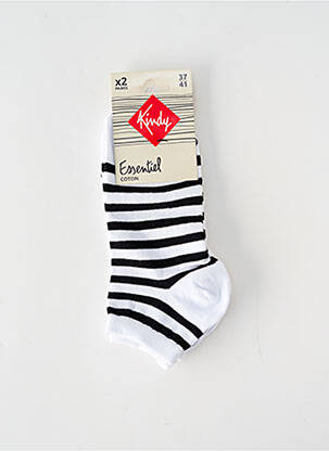 Chaussettes blanc KINDY femme