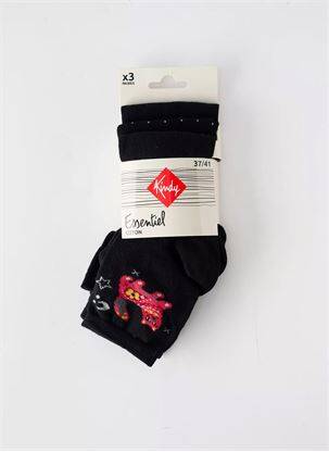 Chaussettes noir KINDY pour femme