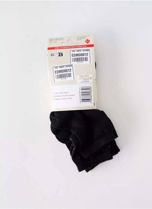 Chaussettes noir KINDY pour femme