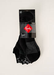 Chaussettes noir KINDY pour homme seconde vue