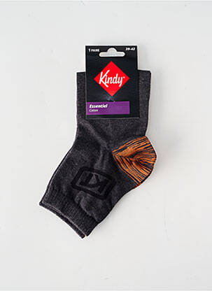 Chaussettes gris KINDY homme