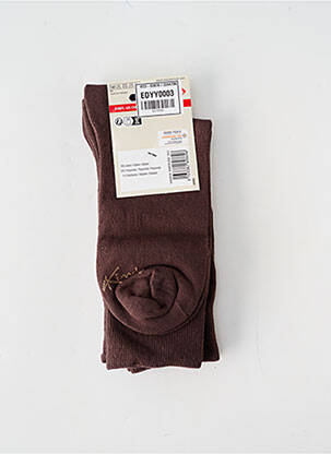 Chaussettes marron KINDY homme