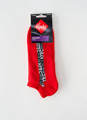 Chaussettes rouge KINDY pour homme seconde vue