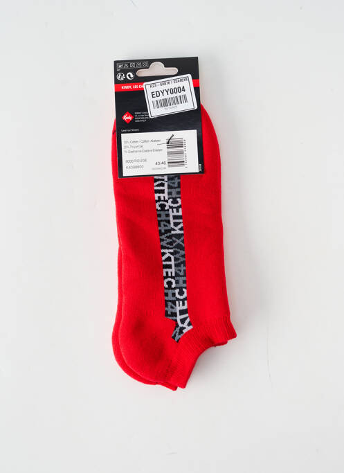 Chaussettes rouge KINDY pour homme