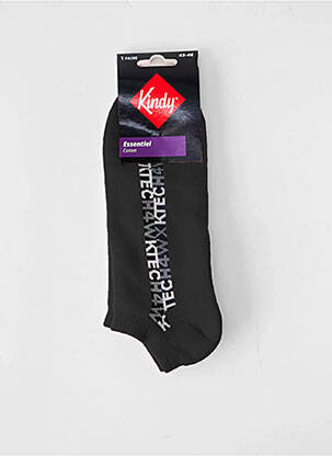 Chaussettes noir KINDY homme