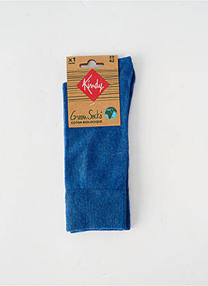 Chaussettes bleu KINDY homme