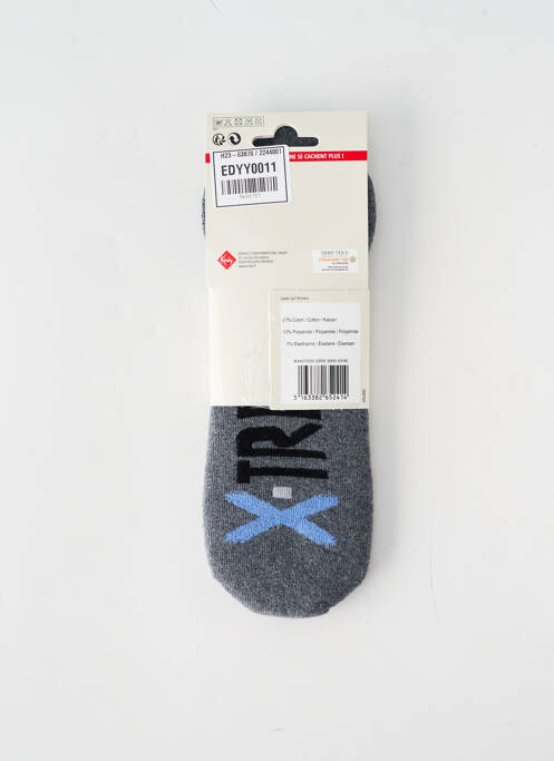 Chaussettes gris KINDY pour homme