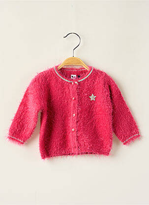 Gilet rose 3 POMMES fille
