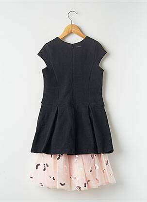 Robe mi-longue noir CATIMINI fille