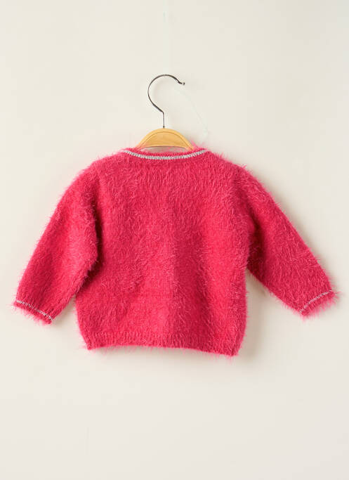 Gilet rose 3 POMMES pour fille