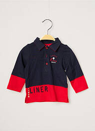 Polo bleu marine 3 POMMES garcon