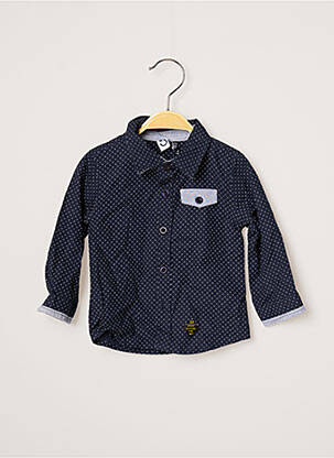 Chemise manches longues bleu 3 POMMES garçon