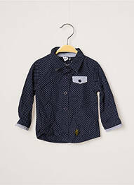 Chemise manches longues bleu 3 POMMES garcon