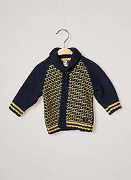 Gilet ocre 3 POMMES garcon