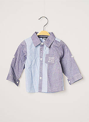 Chemise manches longues bleu 3 POMMES garçon