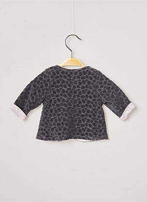 Gilet manches longues gris 3 POMMES fille