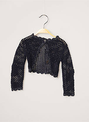 Gilet manches longues bleu marine 3 POMMES fille