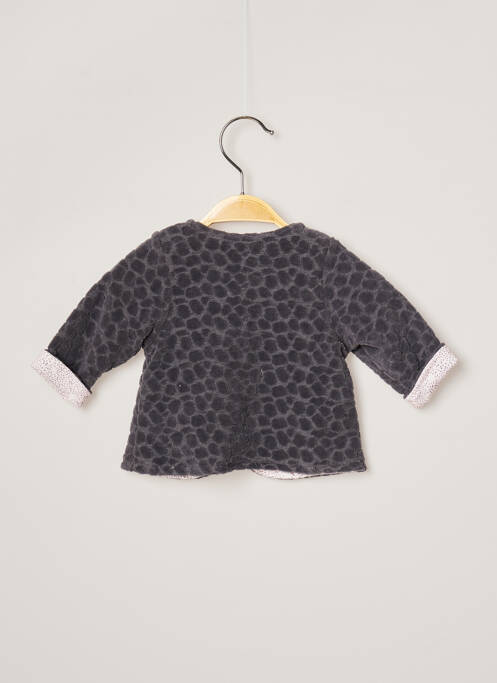 Gilet manches longues gris 3 POMMES pour fille