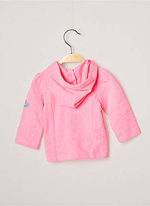 Gilet manches longues rose 3 POMMES fille