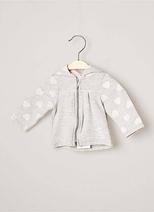 Gilet manches longues gris 3 POMMES fille
