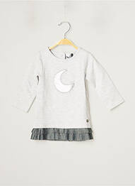 Robe courte gris 3 POMMES fille