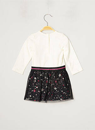 Robe mi-longue blanc 3 POMMES fille