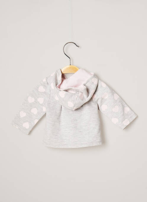 Gilet manches longues gris 3 POMMES pour fille